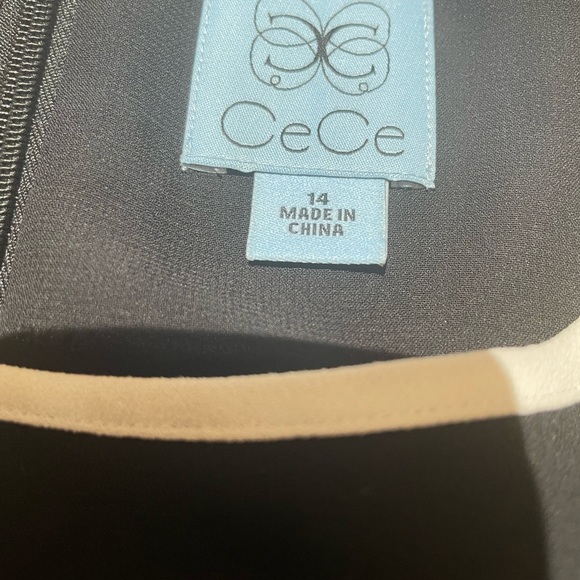 🖤Cece Black A-Line Dress with White Contrast Bow Detail. Size 14. NWT!🖤 - Picture 10 of 12